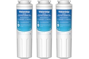 Waterdrop UKF8001 Refrigerator Water Filter 4, Replacement for Whirlpool® EDR4RXD1, EveryDrop® Filter 4, Maytag® UKF8001AXX-750, UKF8001AXX-200, 46-9006, Puriclean II, WD-F07, 3 Filters