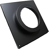 Simpson Dura-Vent 46DVA-DC - Round Ceiling Support/Wall Thimble Cover- 4"x6 5/8" Direct Vent, Black
