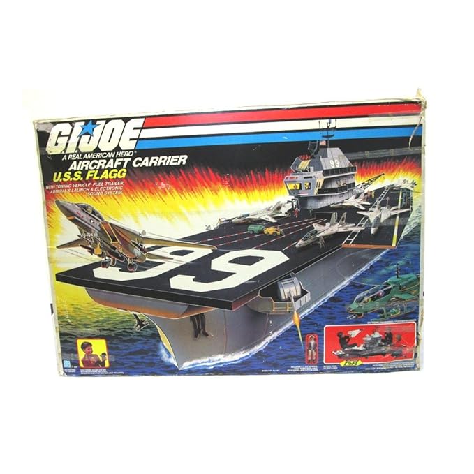 U.S.S. Flagg 1985 GI Joe Aircraft Carrier with Box Never Assembled