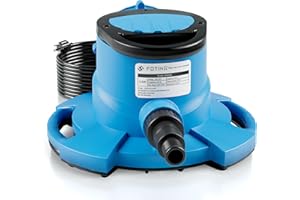 FOTING 1/3 HP Automatic Swimming Pool Cover Pump,2250 GPH Submersible Water Pump, Water Removal with 3/4” Check Valve Adapter & 25ft Power Cord, Drainage for Ponds, Rooftops, Water Beds
