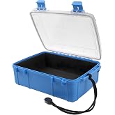 Beoccudo Large Waterproof Dry Box Waterproof Containers, Watertight Boat Storage Boxes Drybox Storage Case for Kayaking, 8.9" L X 6.4" W X 3.2" H