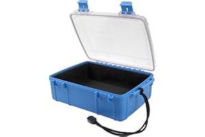 Beoccudo Large Waterproof Dry Box Waterproof Containers, Watertight Boat Storage Boxes Drybox Storage Case for Kayaking, 8.9" L X 6.4" W X 3.2" H