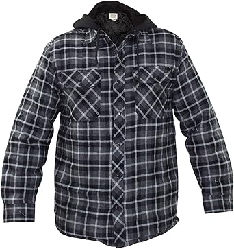 quilted flannel shirt with zipper