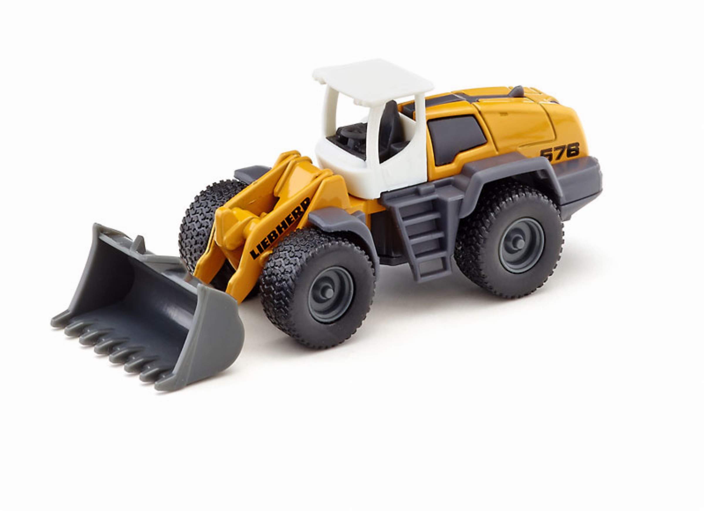 siku 1477, Liebherr Wheel Loader, Metal,Plastic, Yellow,Grey, Movable loading arm — image 1