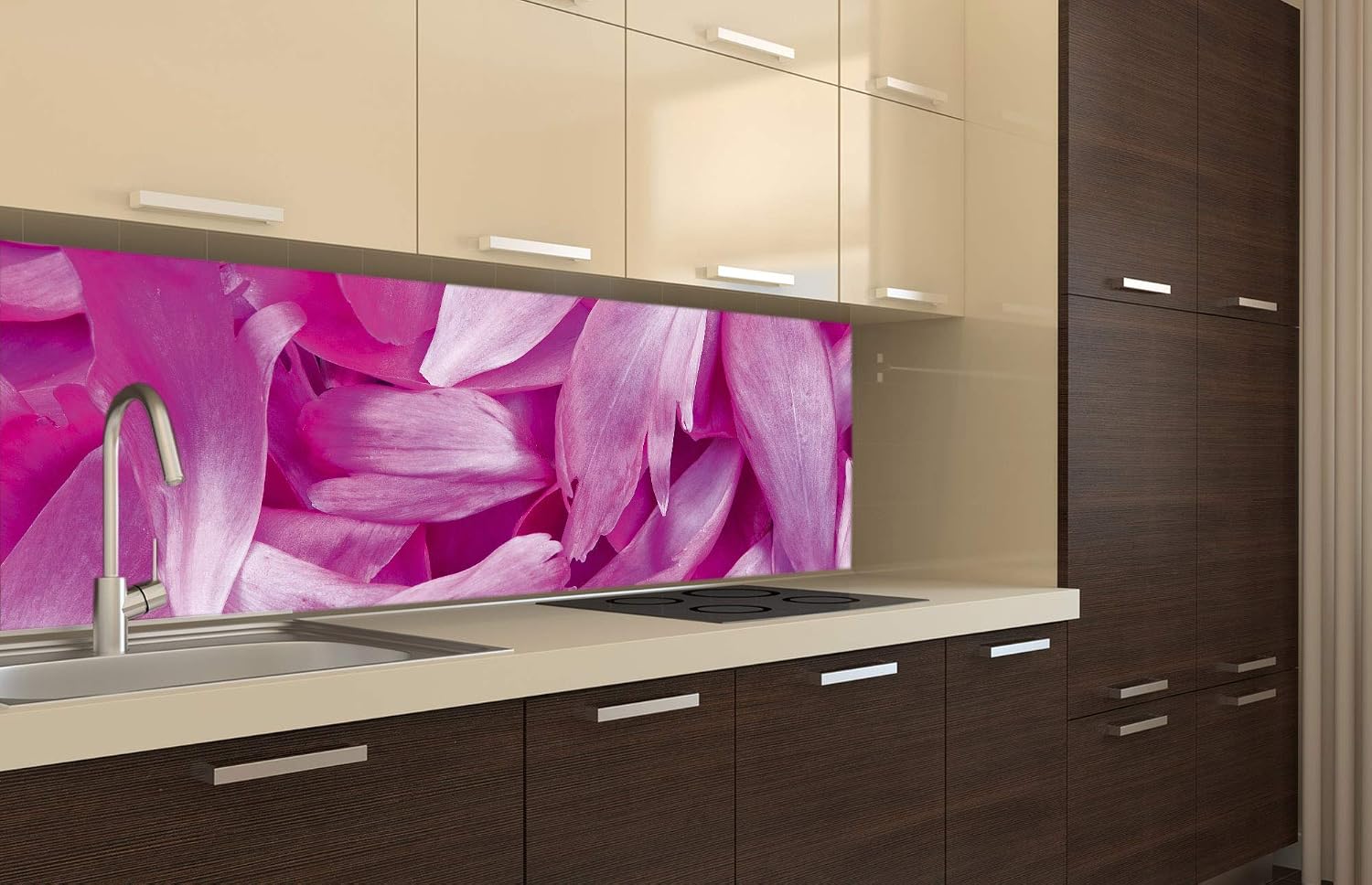 DIMEX LINE Peel and Stick Kitchen Backsplash Sticker Purple Petals, Rosa, 180 x 60 cm - Image 3