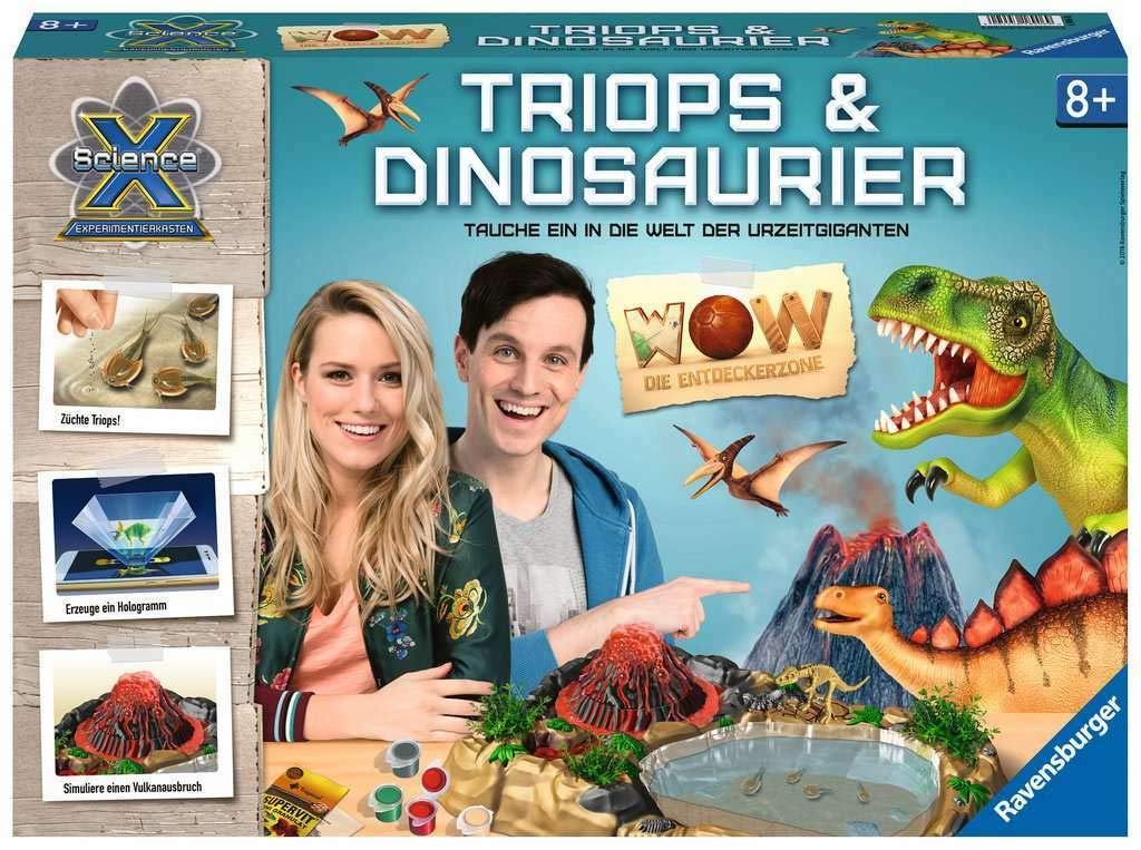 Ravensburger - 18906 ScienceX Wow Triops & Dinosaurier