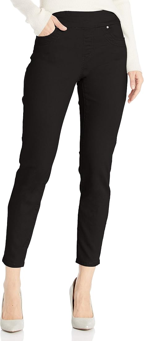 Tribal Fashion Gingham Capri Pant with Ankle Split Black/White