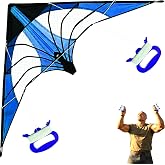 HENGDA KITE-Upgrade Star Rhyme 48 Inch Dual Line Stunt Kite for Kids and Adults,Outdoor Sports,Beach and Fun Sport Kite,Handle,Line,and Bag Included