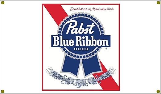 Amazon Com Signs By Woody Pabst Blue Ribbon Beer Garage Banner