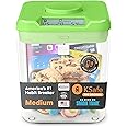 Kitchen Safe: Time Locking Container (Green Lid + Clear Base) - 5.5" Height