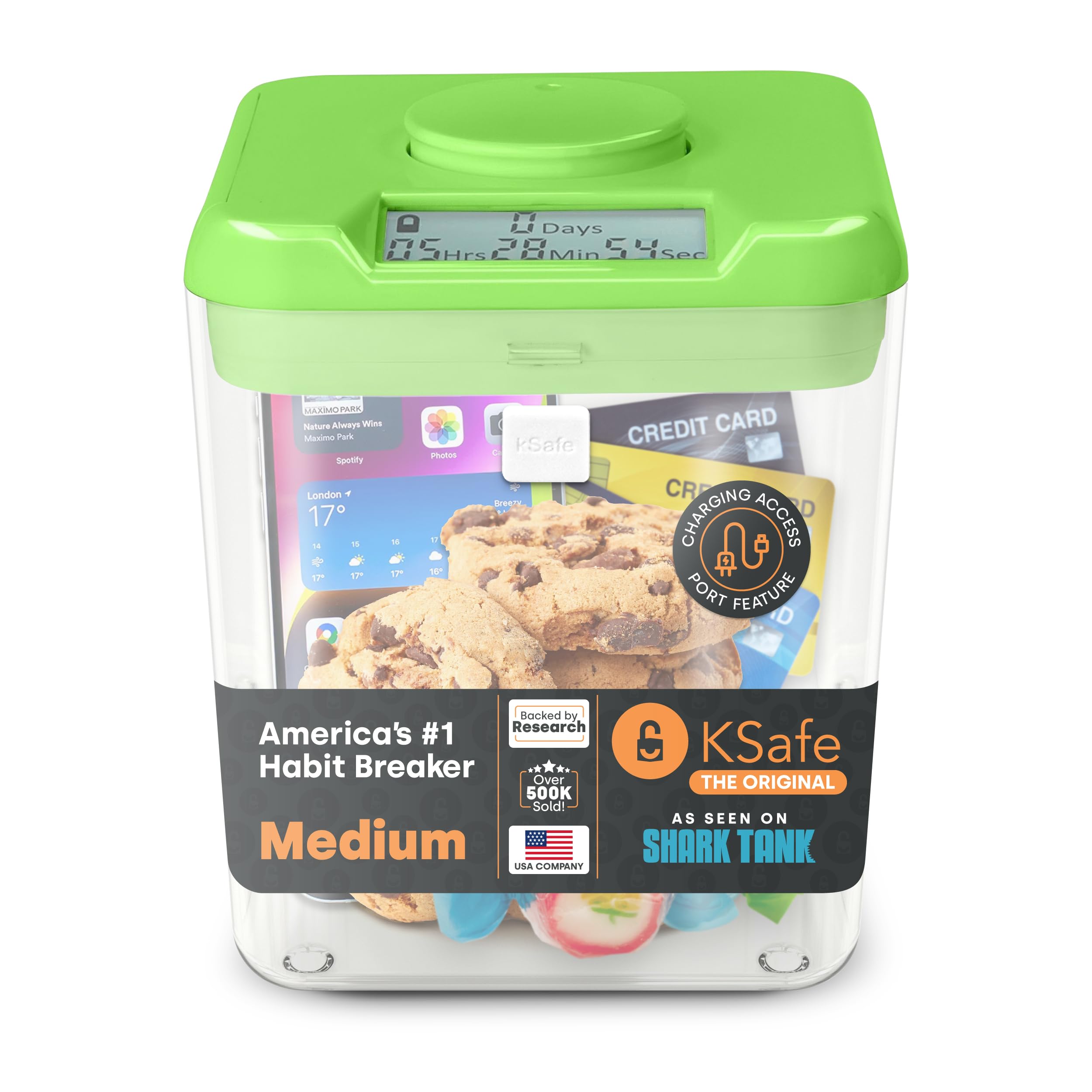 Kitchen Safe Time Locking Container, Phone