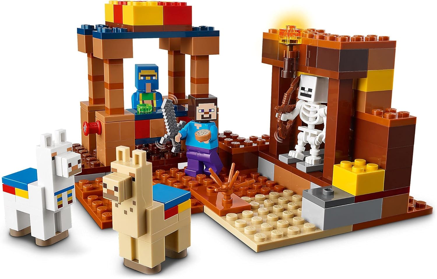 Amazon Co Jp レゴ Lego マインクラフト 村人の交易所 おもちゃ