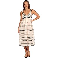 lace vintage swing dress Retro Stage 1950s Stripe Lace-Up Swing Dress White & Gray main image 1