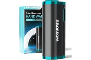 EBOSSOM Hand Warmer Rechargeable, 5000 mAh Power Bank 3 in 1 Electric Hand Warmer, Reusable Flashlight Pocket Heater for Outdoor, Hunting, Camping, Spark W11