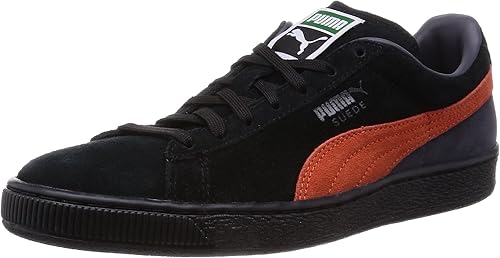Amazon プーマ Puma スニーカー スウェード クラシック Blocked 01 ブラック オレンジ ペリスコープ 31 0 Puma プーマ スニーカー