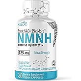 Nature's Fusions NMNH with Piperine & Quercetin - Boost NAD+ with Dihydronicotinamide Mononucleotide (30 Capsules)