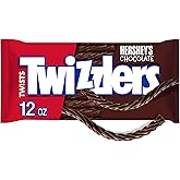 TWIZZLERS Twists, Chocolate Flavor (12-Ounce Bag) | Chocolate flavored TWIZZLERS Twists in a resealable bag for candy bowls, parties and movie nights.