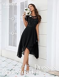 Wedtrend Black Homecoming Dresses with Sleeves Midi