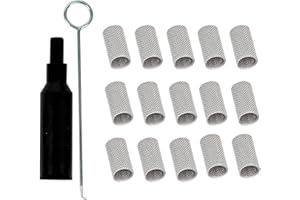 AEIMIAIDE 15pcs Heater Glow Plug Screen Burner Strainer Screen Filter with Tool For Eberspacher Airtronic D2 D4 D4S Diesel He