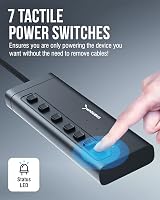 SABRENT 7-Port Powered USB Hub HB-3A4C with PD 48W Docking Station view 7