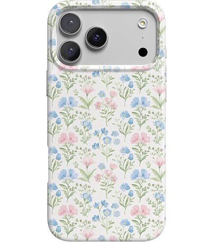 Amazon.com: Casely iPhone 17 Pro Max Case | Poppy Meadows | Pastel