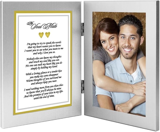 Amazon Com Best Romantic Gift For Wife Husband Girlfriend Or Boyfriend Soulmate Love Poem Plus Your Cute Photo In Double Frame Prints