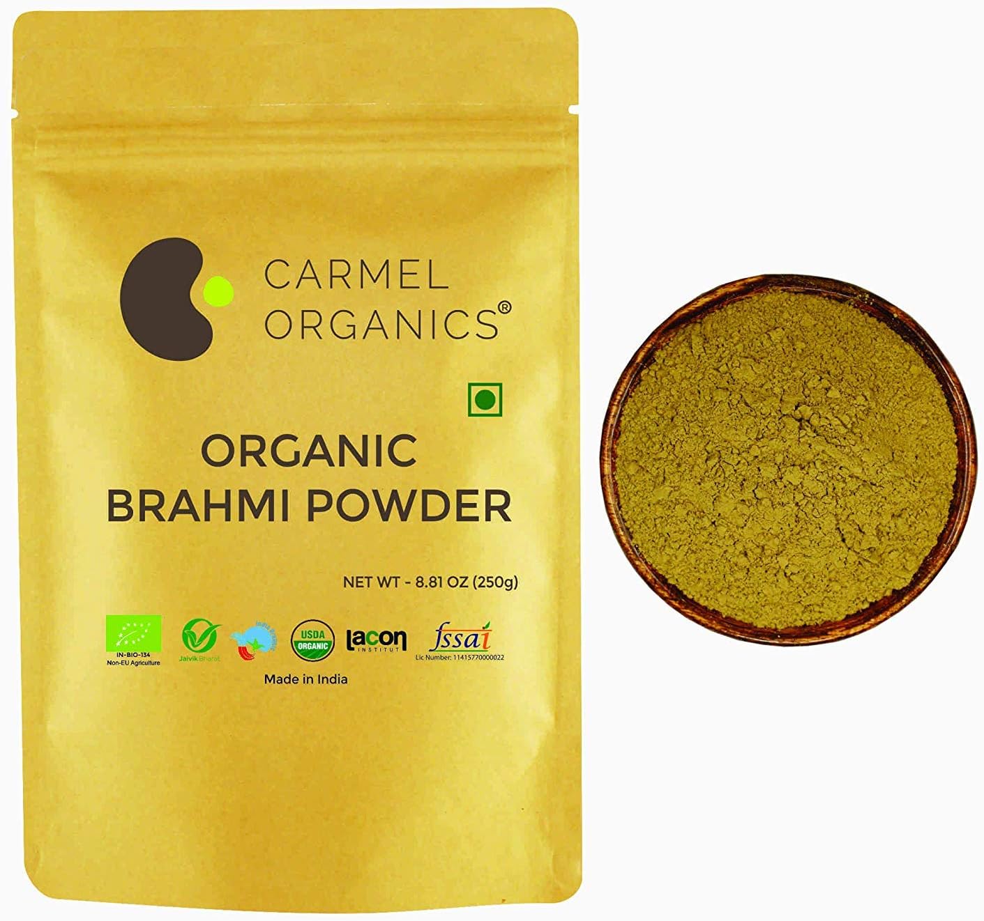 RAMANI INTERNATIONAL Organic Brahmi/Bacopa Monnieri Powder (250 g)