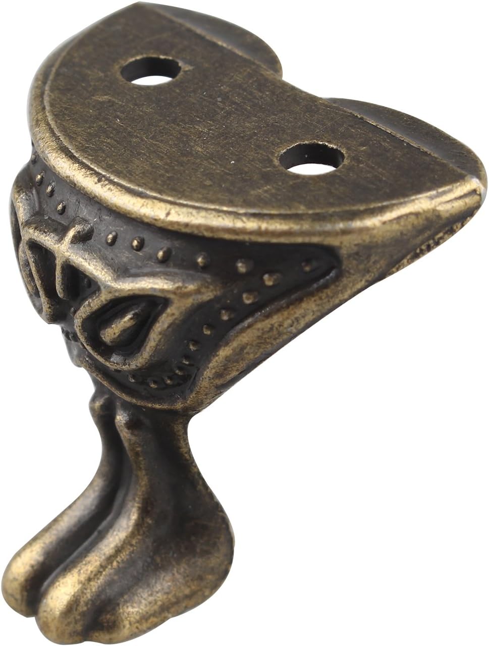 HALJIA 4 PCS Antique Bronze Box Legs Feet Corner Protector Metal Hardware Decorative Jewelry Gift Box Wood Case - Image 3