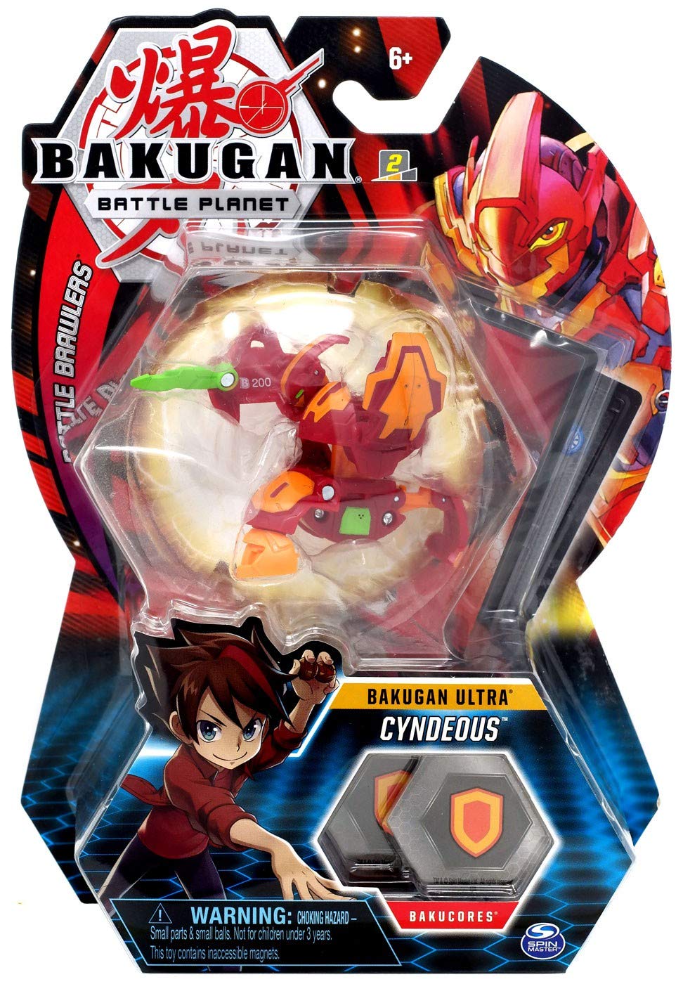 BAKUGAN 8cm Ultra Action Figure and Trading Card - Cyndeous