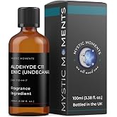 Mystic Moments | Aldehyde C11 ENIC Undecenal | 100ml | Undecenal CAS 112-44-7 gives a soapy waxy orange-citrus scent for floral and cologne bases.