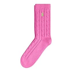 Polo Women's Seasonless Cable Crew Sock 1 Pair