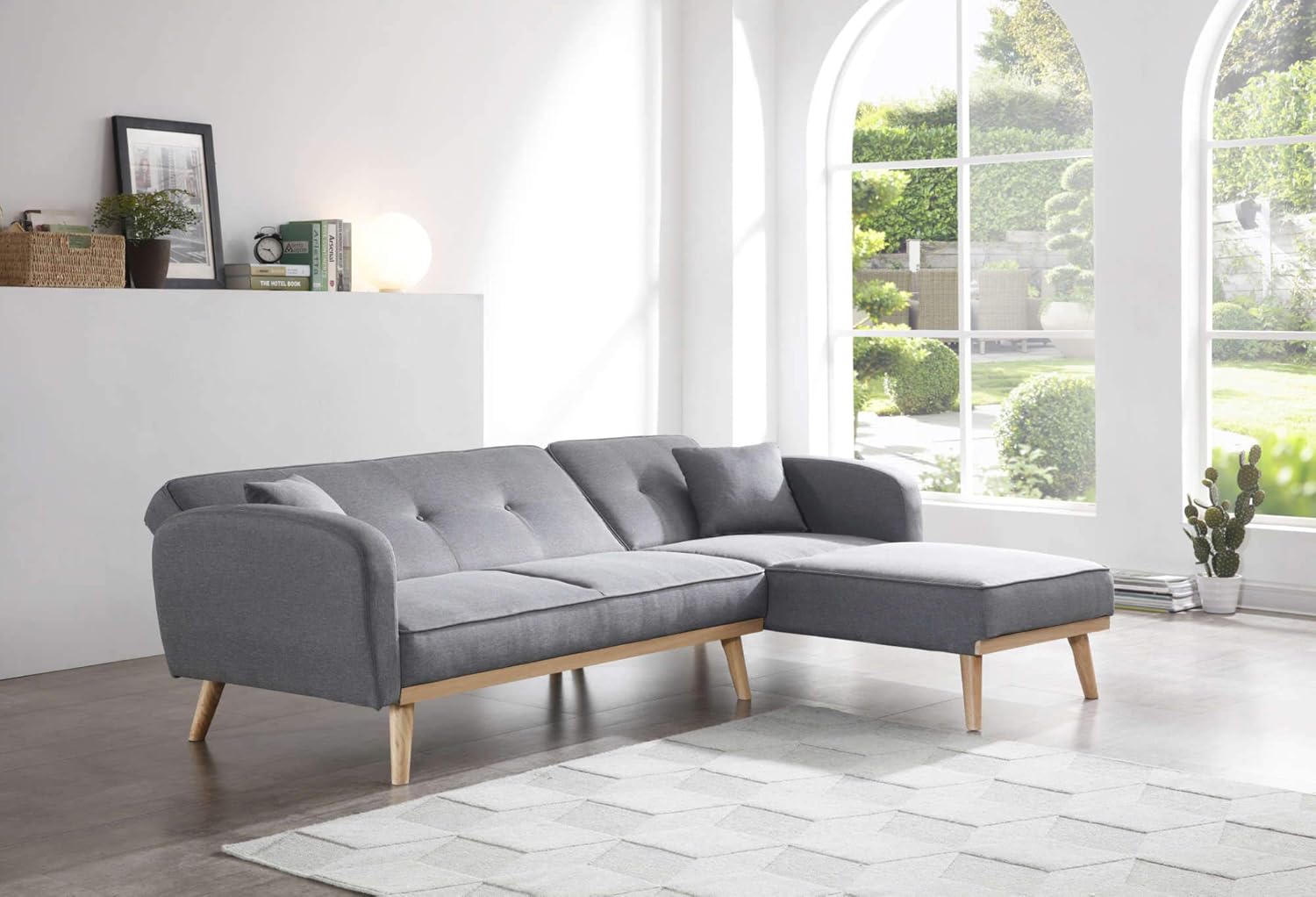 Bestmobilier Viking Canape D Angle Reversible Convertible