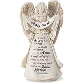 Dicksons Safely Home in Heaven at Last Stone 6.5 Inch Resin Tabletop Angel Figurine