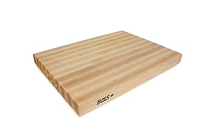 John Boos Block RA03 Maple Wood Edge Grain Reversible Cutting Board, 24 Inches x 18 Inches x 2.25 Inches