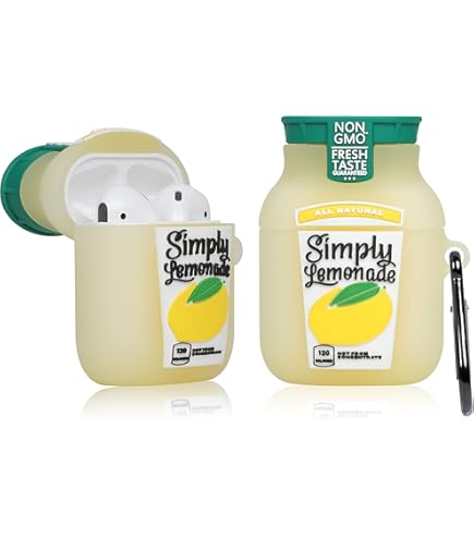 Amazon.com: Oqplog for Airpod 2/1 Case - Yellow Lemonade, Food