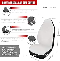 Semiouray Colorful Cat Print Car Seat Covers