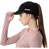 GUTISHI Ponytail Winter Hats for Women Reflective Fleece Ponytail Hat for Running Workouts