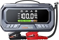 YaberAuto 10-in-1 Jump Starter with Air Compressor