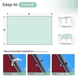 SunnyRoyal 12'x31' Waterproof Sun Shade Sail