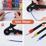 Preciva Crimping Tool Set 2000 Ferrules Self-Adjusting Ratchet 0.25-10mm² view 4