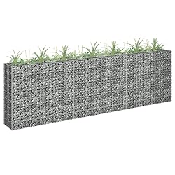 vidaXL Rectangular Gabion Raised Garden Bed