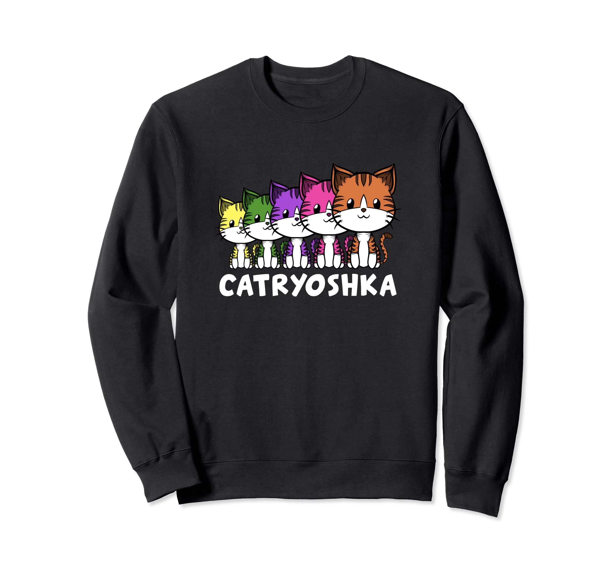 Catryoshka Cute Cats Kitties Matryoshka Russian Doll Russia Sweatshirt