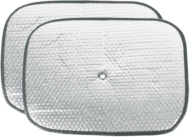 Amazon Uxcell 車用遮光サンシェード サンシェード 日よけ用品 日除け 車のサイドウィンドウサンシェード 43cm X 35cm シルバートーン 2個入り サンシェード 車 バイク
