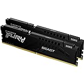 Kingston Fury Beast 32GB (2x16GB) 6000MT/s DDR5 CL30 Desktop Memory | AMD Expo | Kit of 2 | KF560C30BBEK2-32