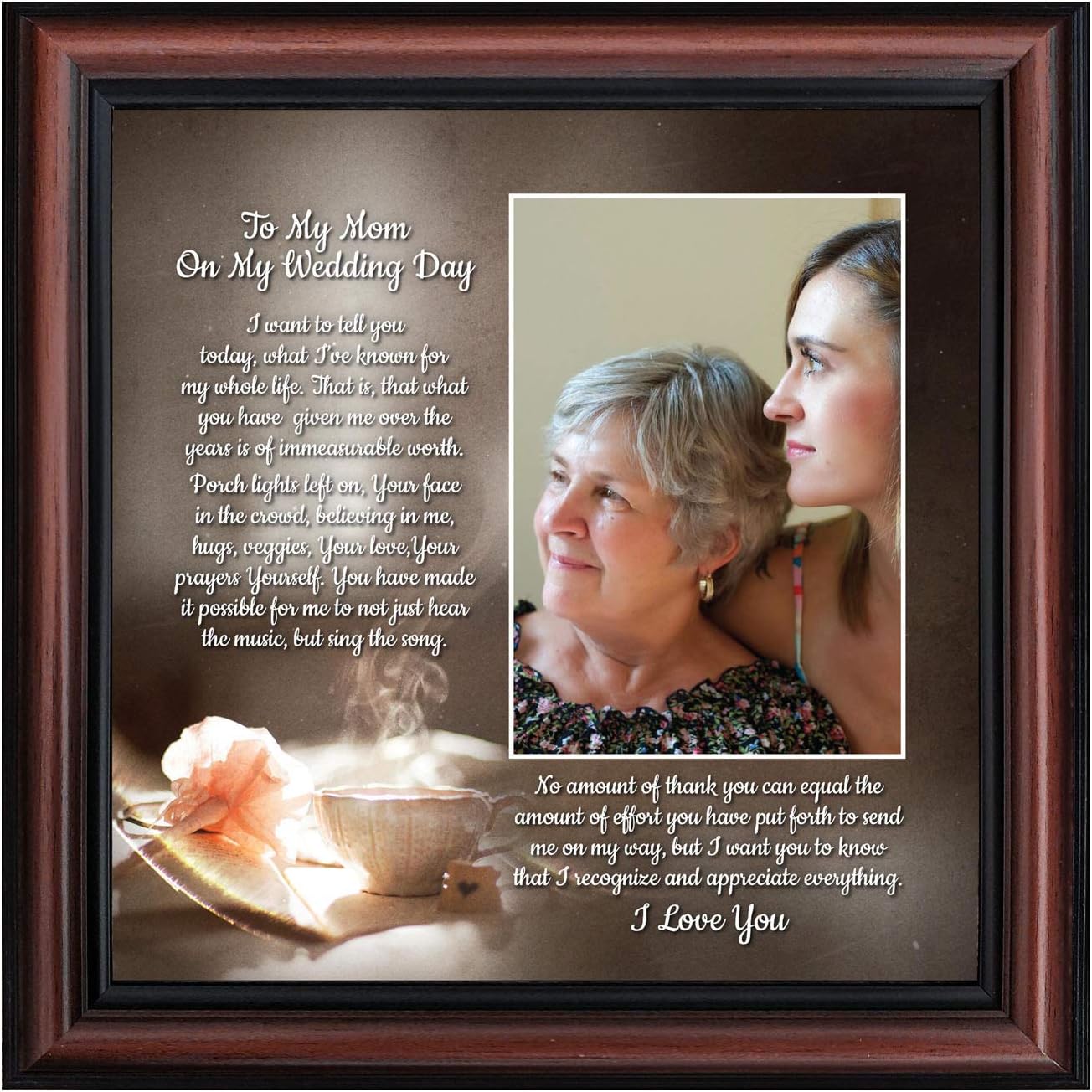 mother daughter wedding frame