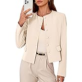 PRETTYGARDEN Women Blazers Business Casual Outfits 2026 Fall Fashion Long Sleeve Professional Office Work Suit Jacket Clothes