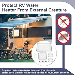 RV Furnace Vent Screen for Water Heater Vent