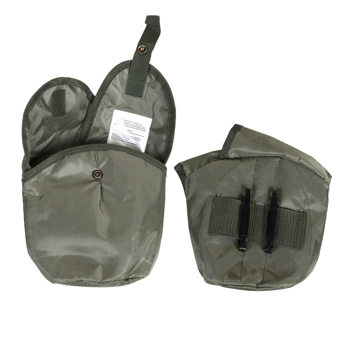 Goetland Stainless Steel WWII US Military Canteen Kit 1QT with 0.5QT Cup Nylon Cover G.I.