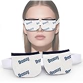 Heated Eye Mask & Microwavable Eye Compress | Gentle Steam Heat for Eye Comfort 1pc Cotton White
