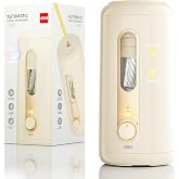 deli Electric Pencil Sharpener, Fully Automatic Pencil Sharpener, Beige | Suitable for 6.9-10.8mm Colored/Jumbo Pencils, Auto in &amp; Out, Rechargeable Hands-Free Sharpener for Classroom Home Office，